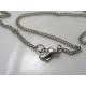 Solid stainless steel curb link necklace