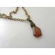 Gorgeous Garnet Single Stone Necklace