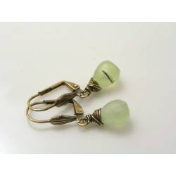 Moss Prehnite Earrings