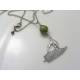 Bowenite Kiwi Necklace