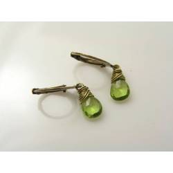 Peridot Earrings, August Birthstone