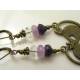Cat Earrings, Gemstones