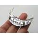 Huge Crescent Moon Brooch