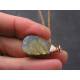 Labradorite Necklace, Solid Bronze