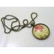 Flower Cabochon Necklace