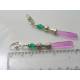 Long Pink Drop Earrings