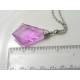 Pink Acrylic Drop Necklace
