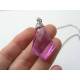Pink Acrylic Drop Necklace