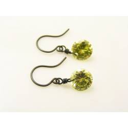 Genuine Cubic Zirconia Earrings, 2ct each