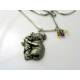 Koala Pendant Necklace with Gemstones