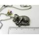 Koala Pendant Necklace with Gemstones