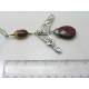 Australien Necklace with Australian Jasper, Mookaite