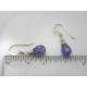 Tanzanite Earrings, Sterling Silver