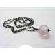 Amethyst Sphere Pendant Necklace, Solid Copper