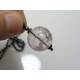 Amethyst Sphere Pendant Necklace, Solid Copper