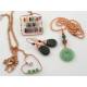 Handmade Gemstone Abacus Necklace is available as custom order (see top of photo). Please contact me for a quote.