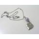 Heart Necklace, Mystic Quartz