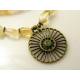 Citrine Necklace with Crystal Pendant