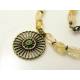 Citrine Necklace with Crystal Pendant