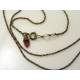 Sun Pendant Necklace with Amethyst, Citrine, Peridot and Garnet