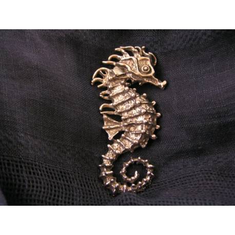 Huge Seahorse Brooch