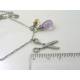 Scissors Necklace with Gemstones