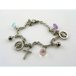 Charm Bracelet, Tree of Life, Christian Cross