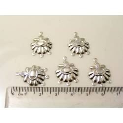 Earring Chandelier Links, Bright Silver
