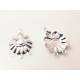Earring Chandelier Links, Bright Silver