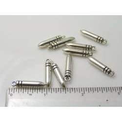 10 Bullet Charms, Pendants