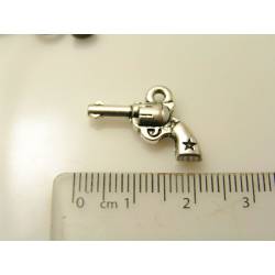 Pistol Charms, antique silver