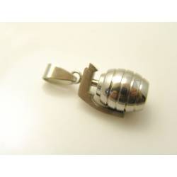 Grenade Pendant, stainless steel