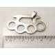 Large Knuckleduster Pendant, stainless steel