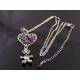 Teddy Bear Necklace with Gemstones