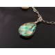 Story Teller Necklace, Abalone, Pearl, Lava Stone