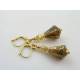 Golden Crystal Earrings