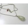 Natural Aquamarine Nugget Necklace, March Birthstone