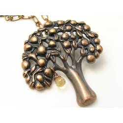 Large Copper Tree Necklace