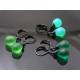 we have these earrings in different green shades as well