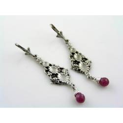 Pink Sapphire Earrings