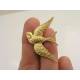 Swallow Brooch, Solid Brass