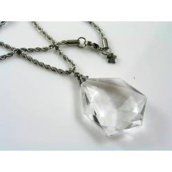 Acrylic Diamond Necklace, Rope Chain