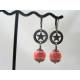Pink Howlite Earrings
