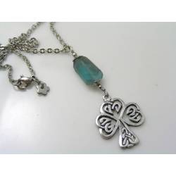 Celtic Tree of Life and Blue Fluorite Necklace