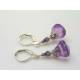 Purple Drop Earrings