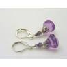 Purple Drop Earrings