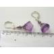 Purple Drop Earrings