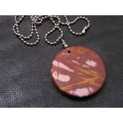 Large Jasper Pendant Necklace