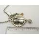 Steampunk Necklace with Tourmaline
