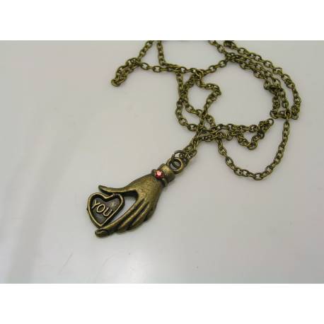 Love you - Hand Necklace